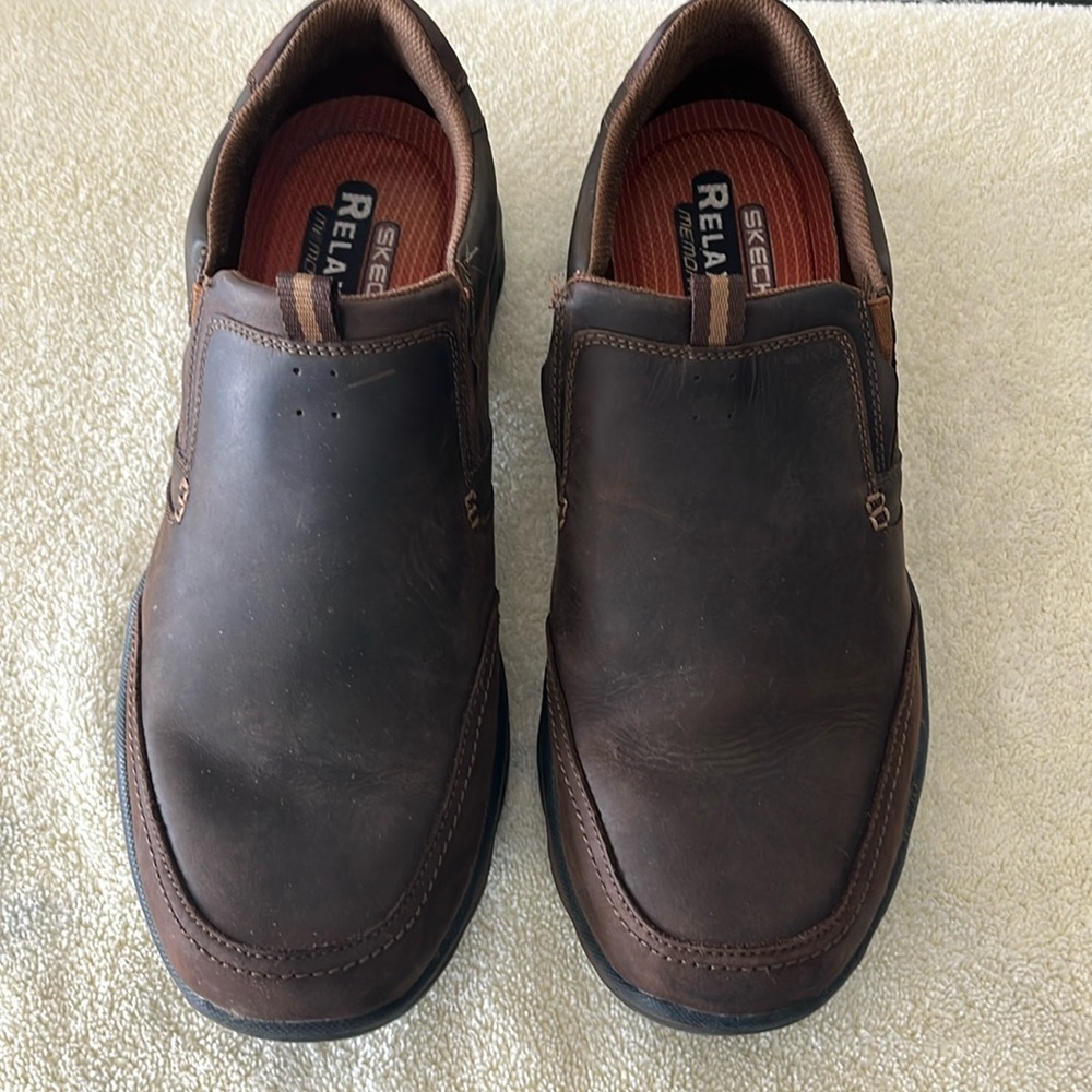 Men’s leather slip in loafers